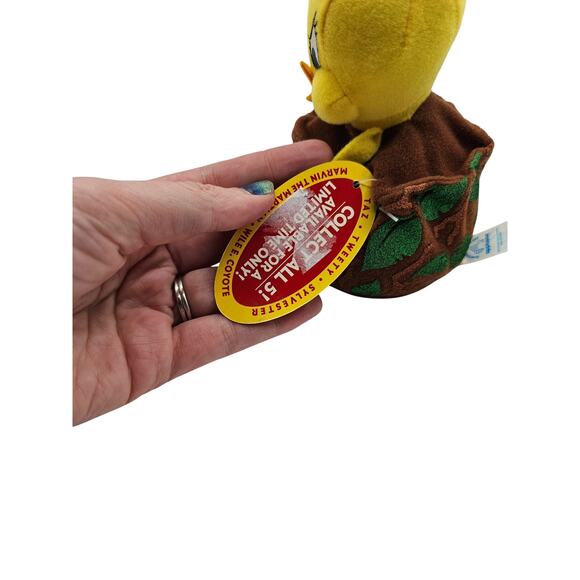 NO SOUND Looney Tunes Tweety Bird Sound Smasher Slam Me Plush 1998 Applause Tags - Picture 5 of 5